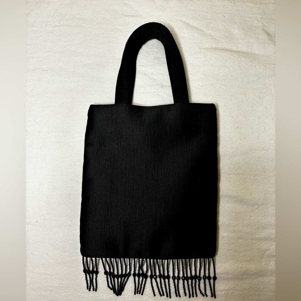 Frankie & Johnnie Embroidered Floral Beaded Fringe Evening Bag - Vintage Style - Picture 4 of 12